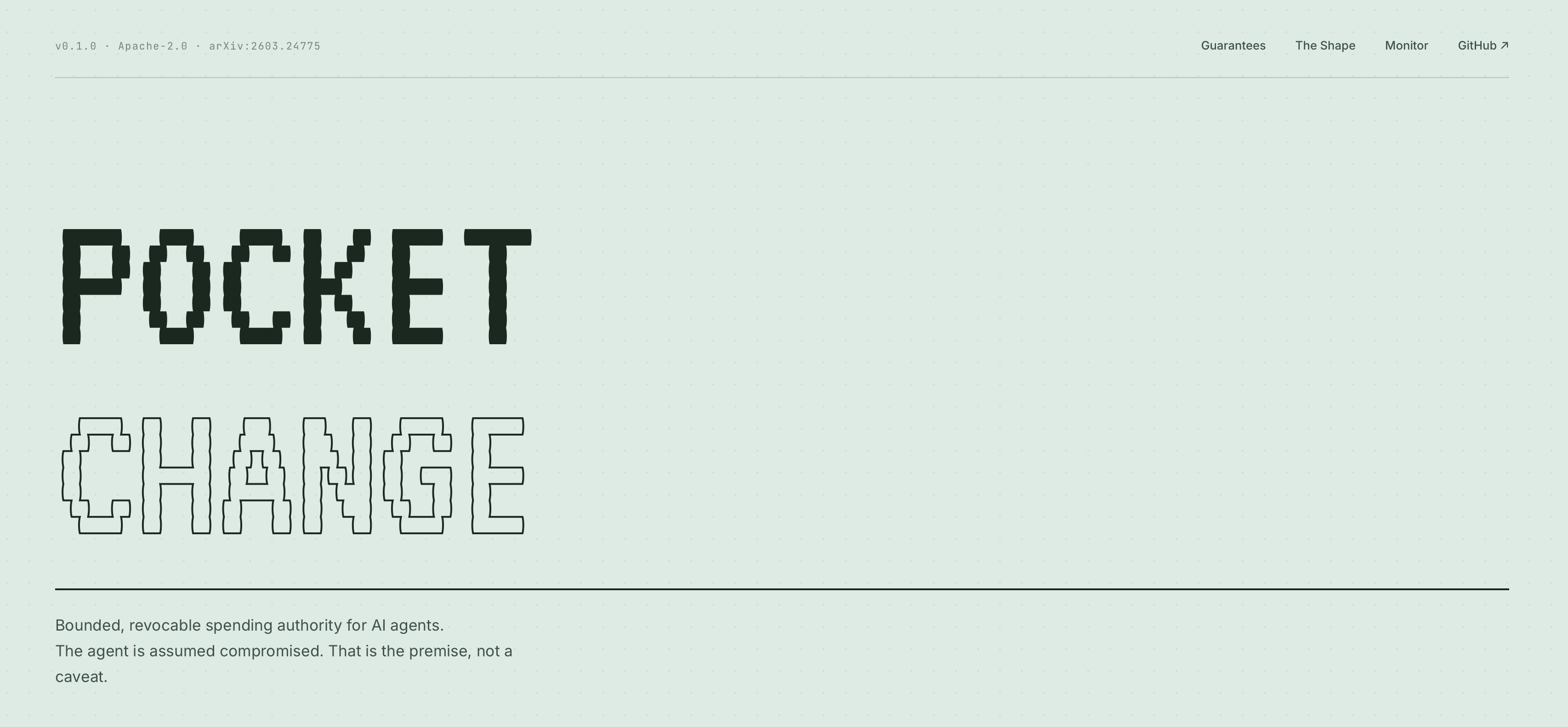 Pocket Change project screenshot