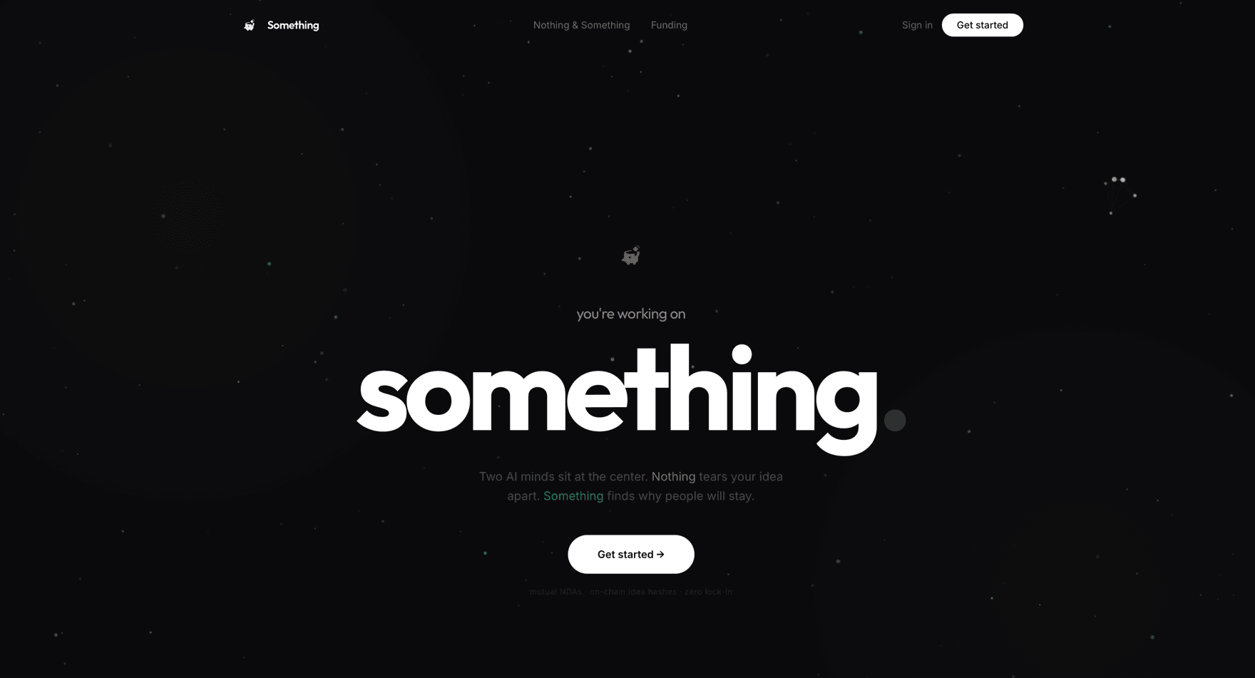 Something project screenshot
