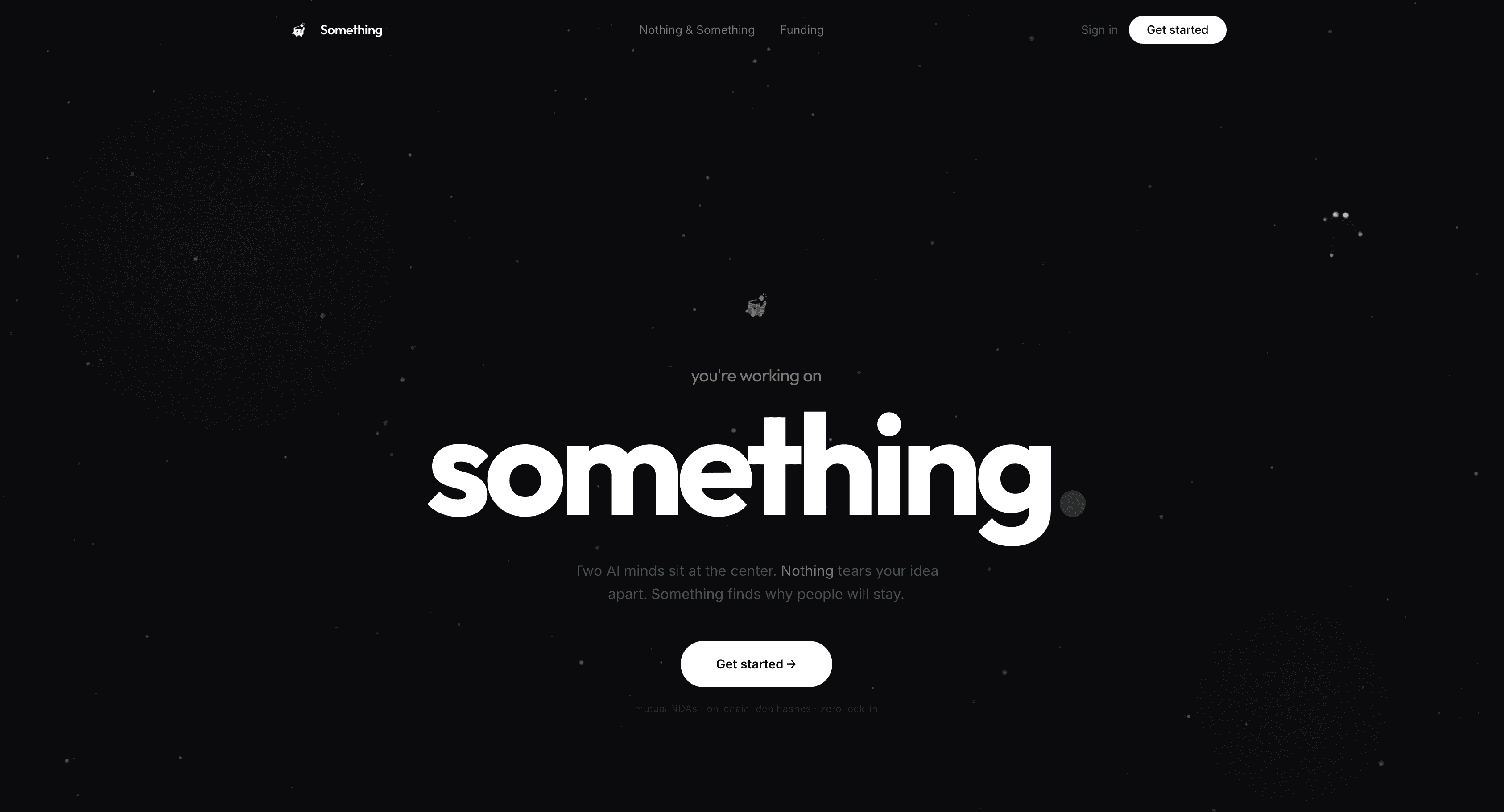 Something project screenshot